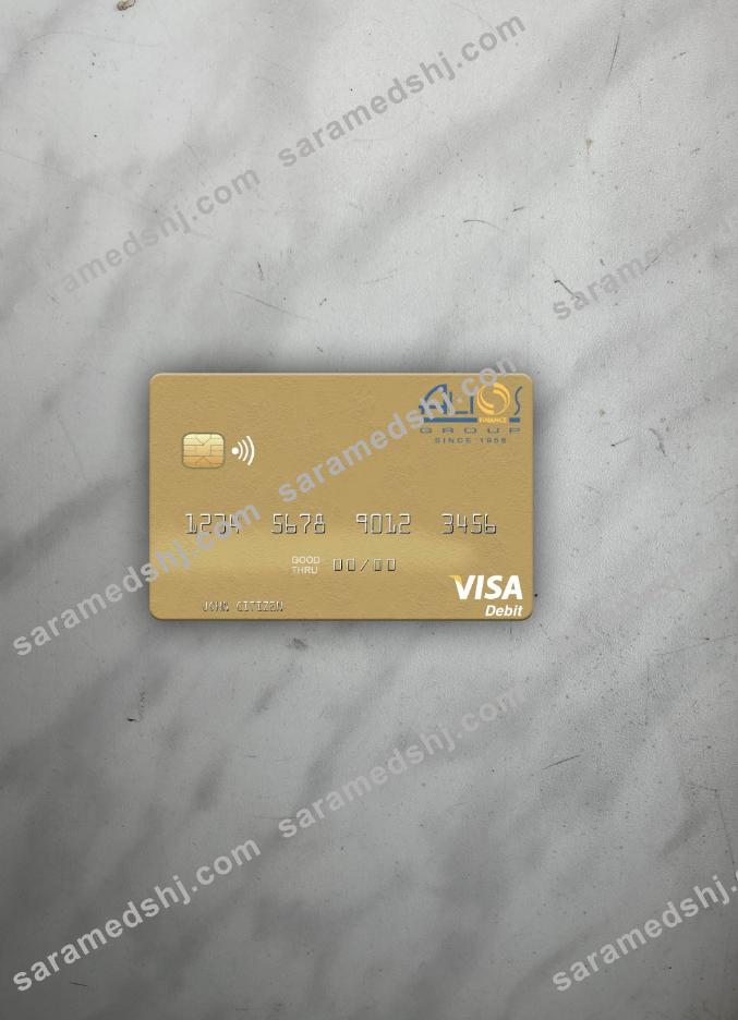 Gabon Alios France visa debit card photolook front